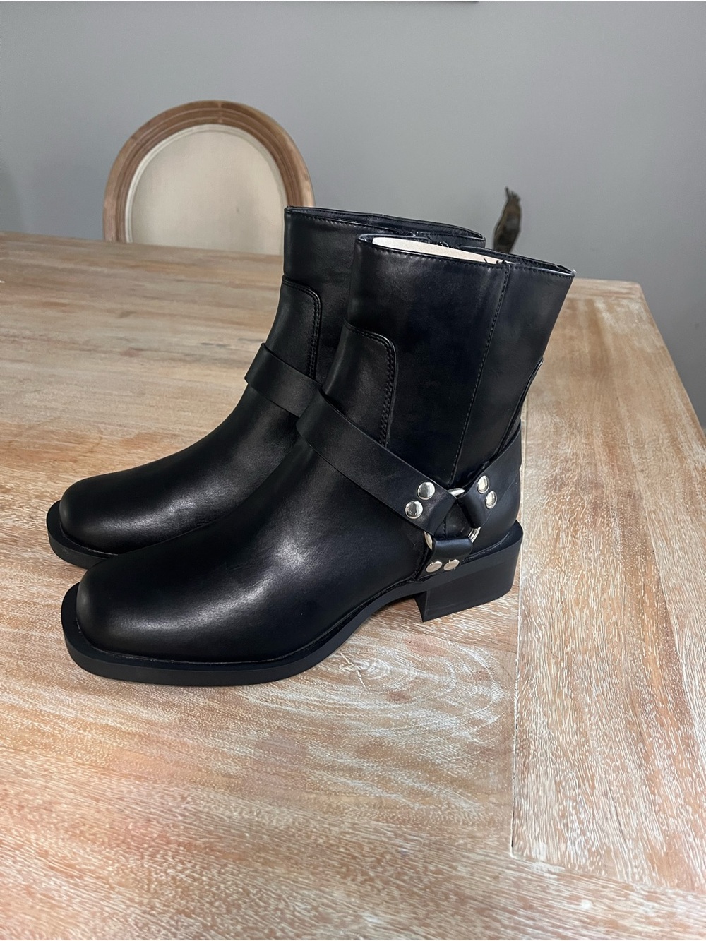Coconuts by Matisse Black Harness Moto Ankle Boots